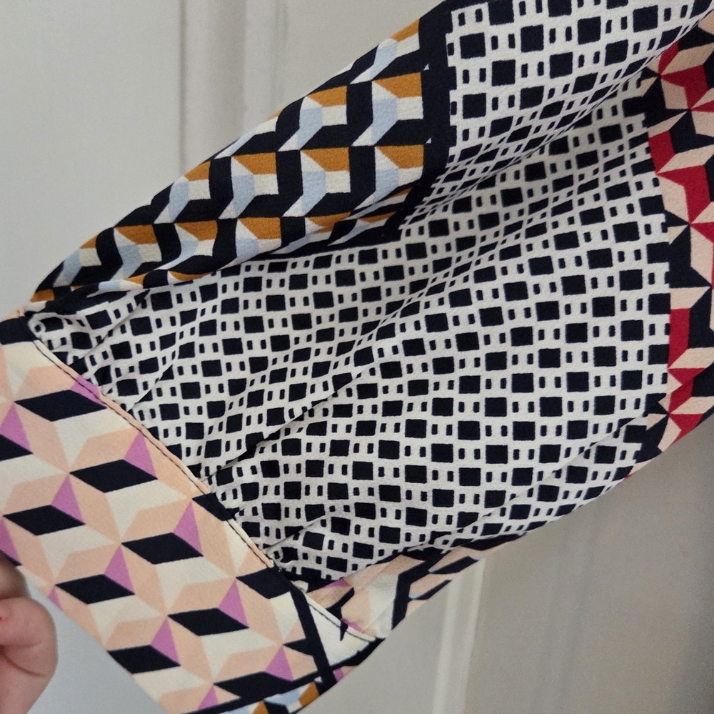 Geometric Patchwork Pattern Jumpsuit - Picture 7 of 10